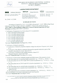 Type Test IEC 60439-1 Report Summary-1
