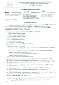 Tip Test IEC 60439-1 Rapor Özeti 1